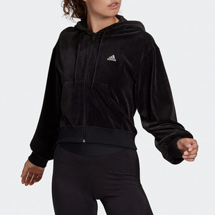 Adidas 女训练运动夹克外套H25101 CROP 阿迪达斯正品 adidas