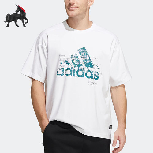 阿迪达斯正品男子运动短袖