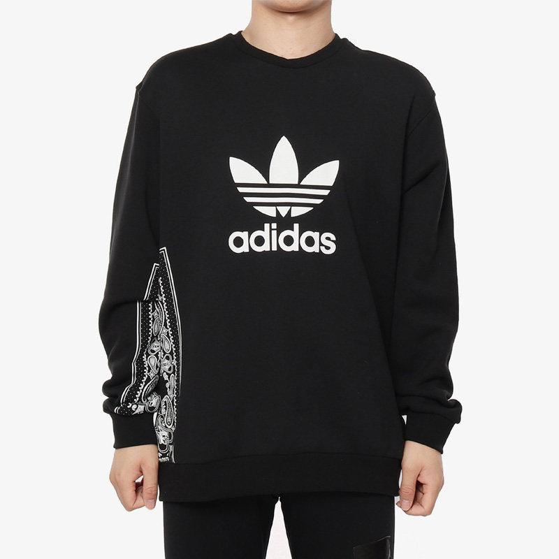 Adidas/阿迪达斯正品 BANDANA CR.NECK 男子休闲运动套头衫DV2013