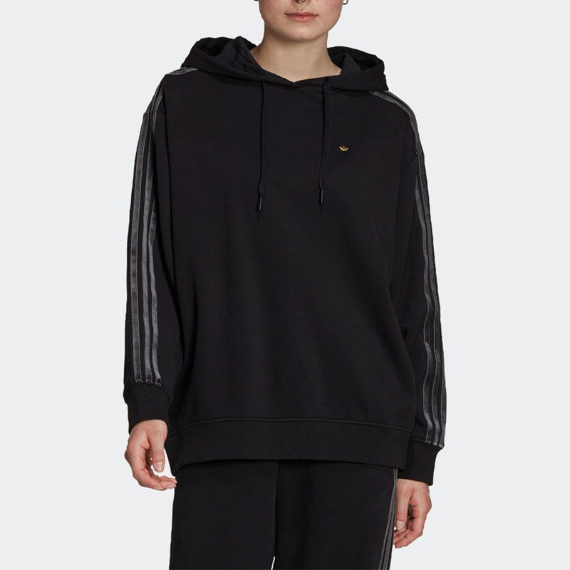 Adidas/阿迪达斯正品三叶草女子运动卫衣连帽衫H18039