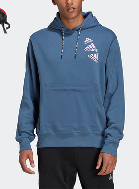 Adidas/阿迪达斯正品M Q4 BL HD 情侣款加绒运动卫衣HL9382