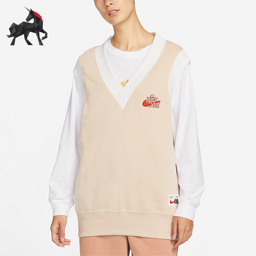 Nike/耐克正品女子休闲运动套头针织背心FD6402-126