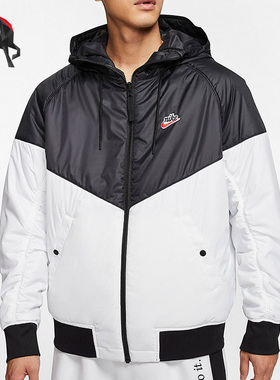 Nike/耐克 正品春季男子保暖双面穿连帽棉服 CJ4378-010