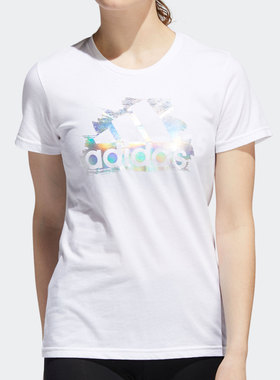 Adidas/阿迪达斯正品夏季女子运动圆领短袖T恤ED8169 ED8145