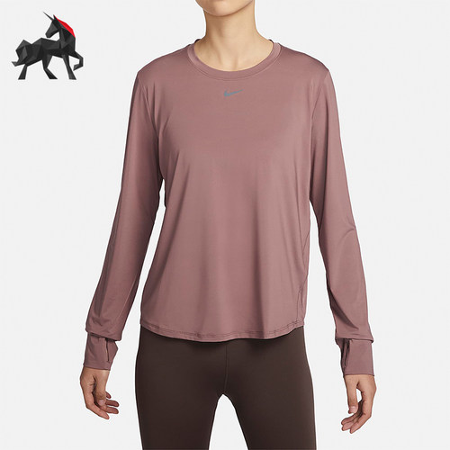 Nike/耐克正品女士圆领宽松透气运动长袖T恤FN2802-208