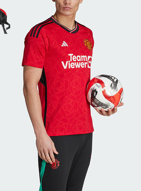 Adidas/阿迪达斯正品男子曼联球迷版足球运动短袖T恤IP1726