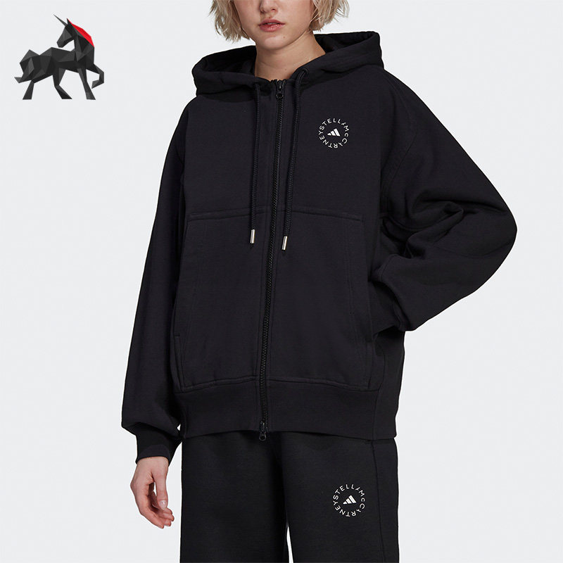 Adidas/阿迪达斯正品ASMC SW FZ HD女子时尚运动连帽外套 H59977