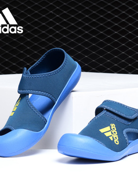 Adidas/阿迪达斯正品 童鞋 男小童魔术贴游泳凉鞋 D97901