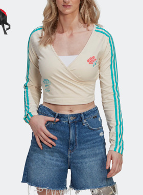 Adidas/阿迪达斯正品三叶草春夏女子运动休闲长袖T恤HT4949
