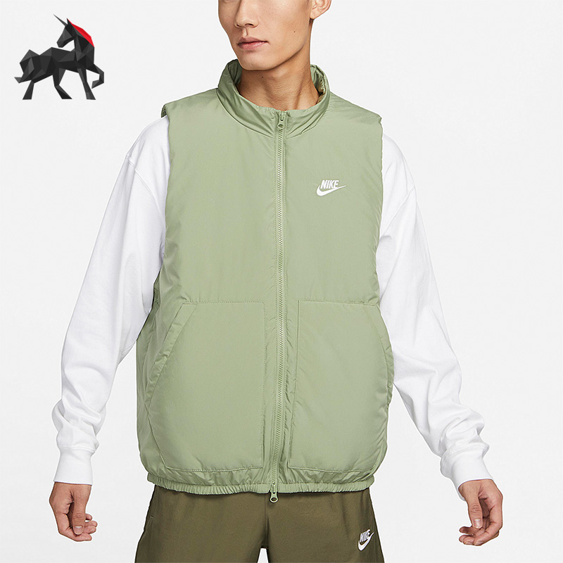 Nike/耐克正品春季男子运动休闲保暖棉马甲DX0677-386