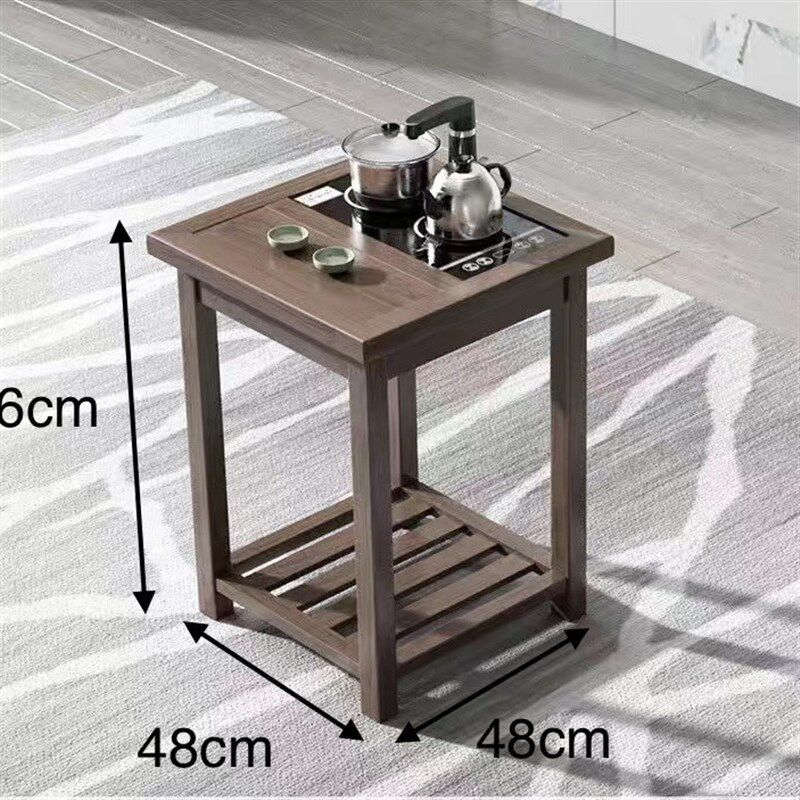 阳台实木茶桌小户型双人茶桌椅一体茶台组合功夫茶几新中式茶台桌