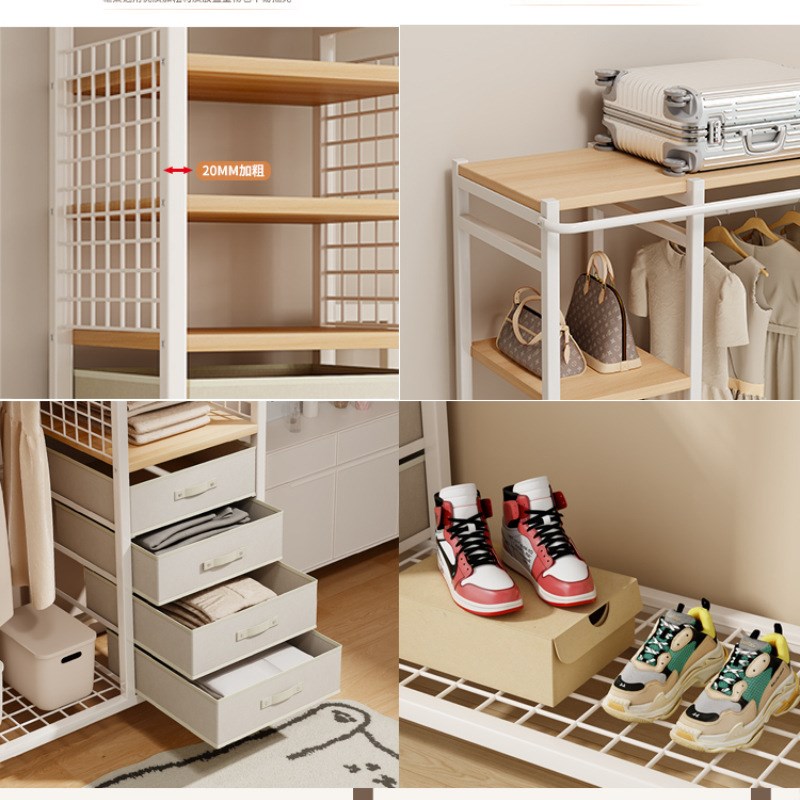 衣架简易衣柜布衣柜衣橱简约小户型家用卧室出租房用开放式乐之芸