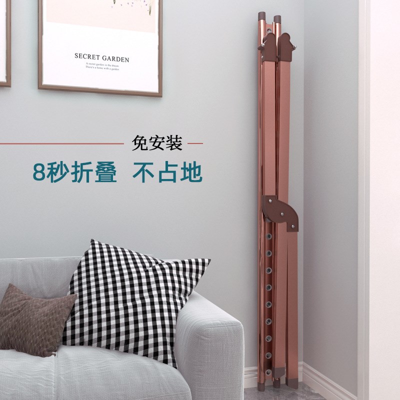 晾衣架落地折叠室内家用阳台室外晒衣服的架子凉衣架杆晒被子架子
