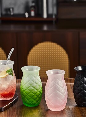 柯林杯酒吧直身玻璃杯长岛冰茶调酒杯子金汤力杯莫吉托杯鸡尾酒杯