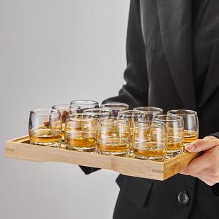 家用玻璃白酒杯小酒杯烈酒杯一两高脚杯70ml一口杯小号啤酒杯