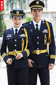 制服 男女形象岗礼仪服工作服春秋冬季 2025新式 蓝色保安服春秋套装