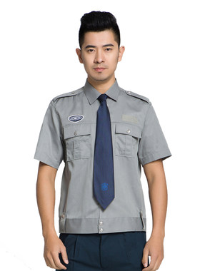 新式保安服工作制服男衬衣夏季