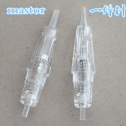 mastor螺旋口纹绣一体针全抛式pop短螺纹钝针眼线三圆针漂唇7排针