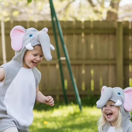 儿童小象动物演出服万圣节COS服