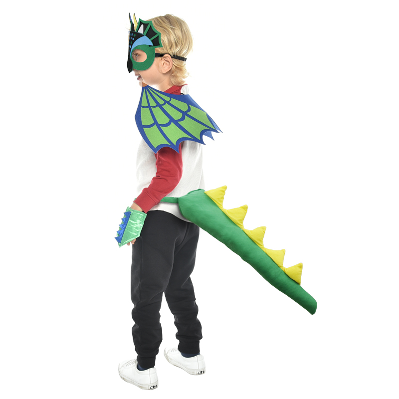 独角龙尾巴套装cos游戏道具翅膀