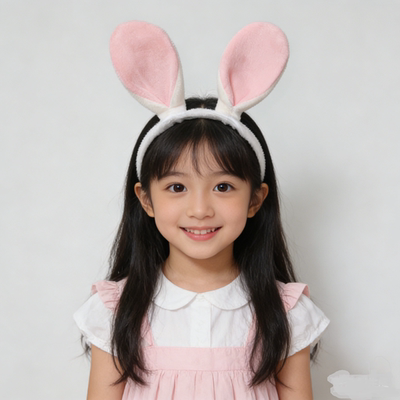 儿童可爱小兔子耳朵发箍演出