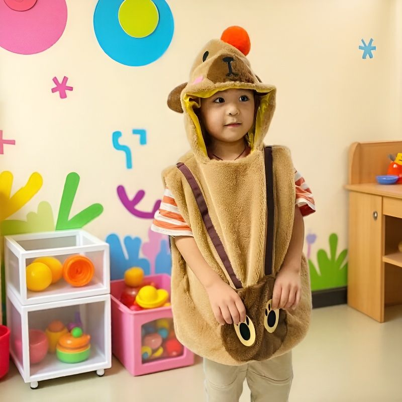 儿童卡皮巴拉演出服万圣节COS服