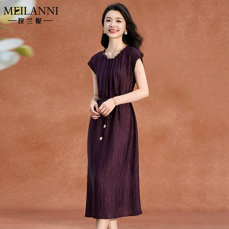 喜婆婆妈妈结婚宴礼服红色连衣裙