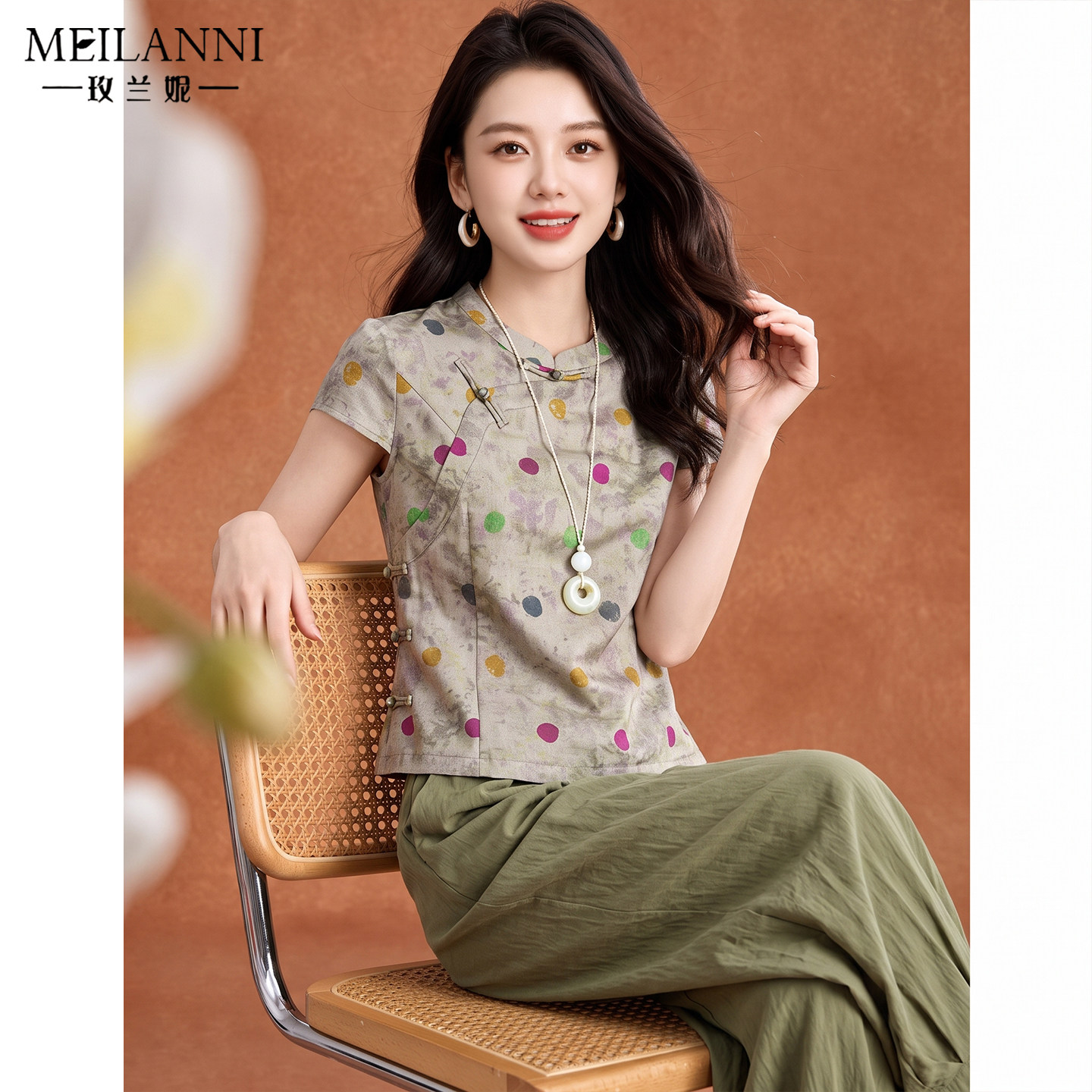 爆款套装女夏高端妈妈精致两件套