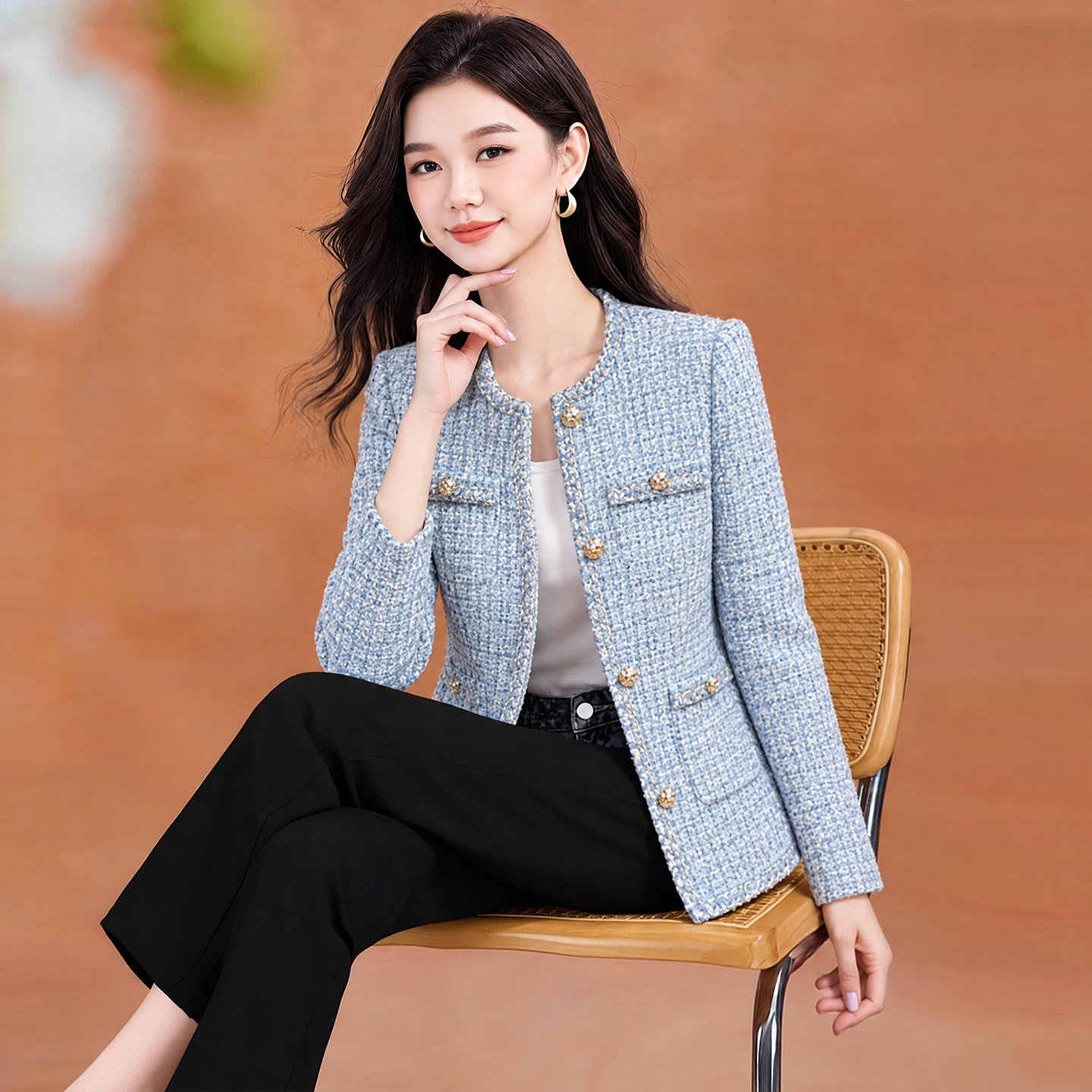 小香风外套女名媛气质高级感上衣