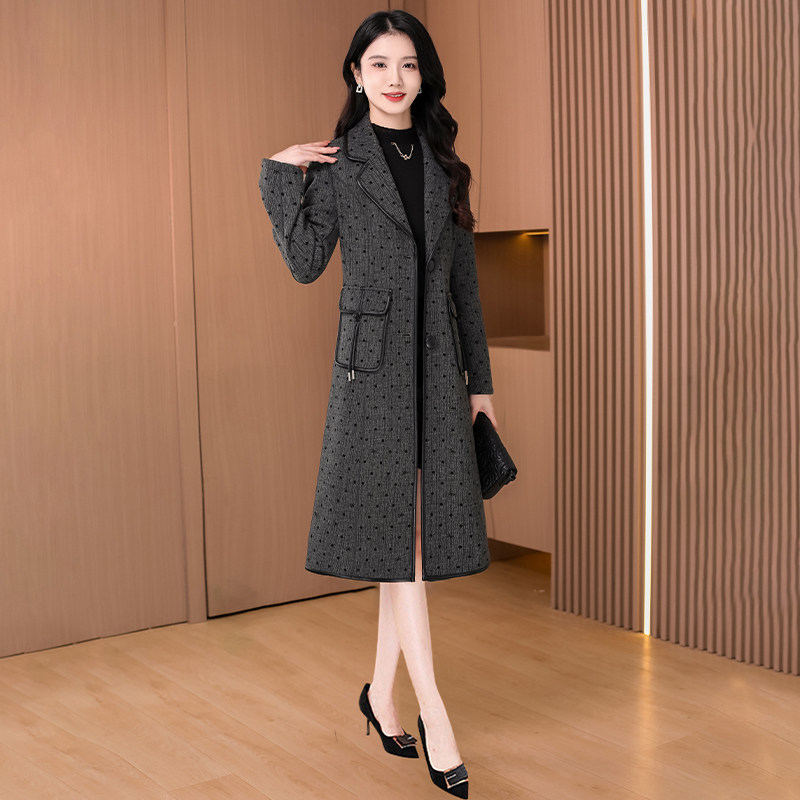 两面穿杭州意法风衣外套女2024