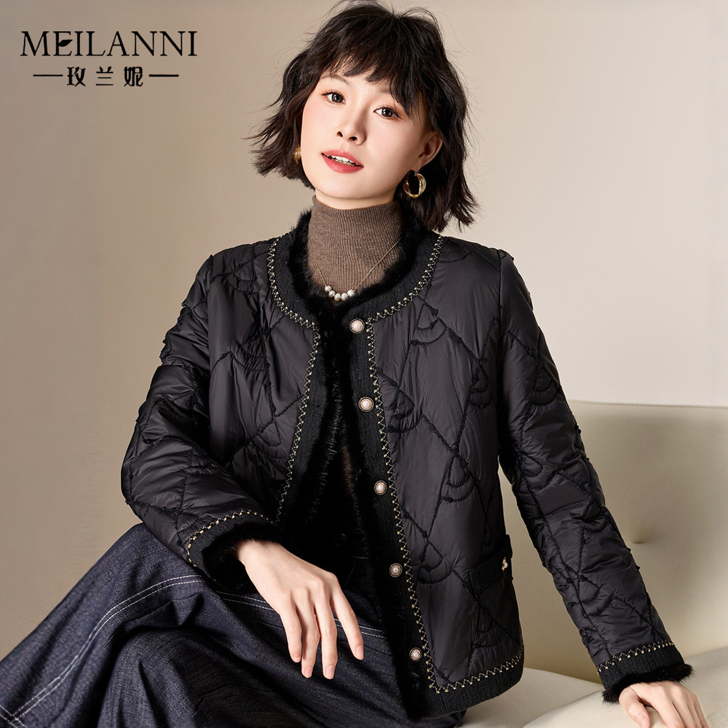小香风棉服外套女2026新款冬季爆款小个子短款夹棉洋气轻薄小棉袄