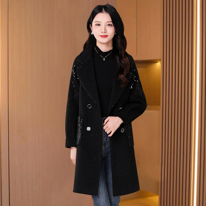 女士小个子超好看羊绒大衣