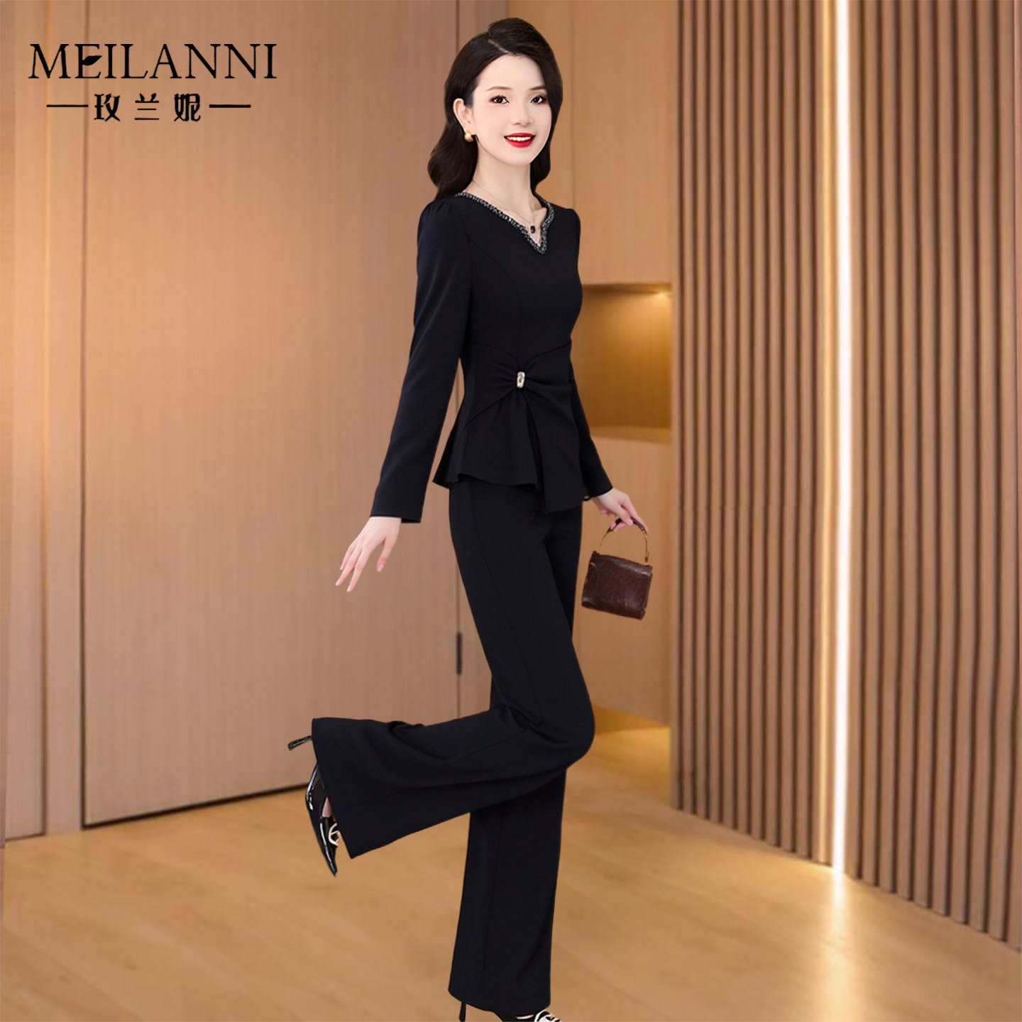 妈妈小香风两件套装春秋爆款高级感时尚洋气40到50减龄穿搭一整套