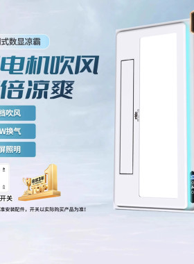 雷士照明集成吊顶厨房卫生间凉霸吹风照明换气三合一冷霸排气扇