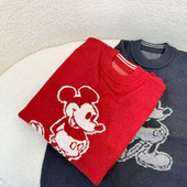 清 休闲风 圆领卡通提花针织短袖 T437 实物以直播间为准