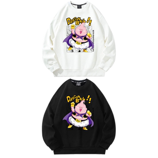 魔人布欧卫衣外套男七龙珠动漫周边长袖T恤春秋加绒大码圆领上衣