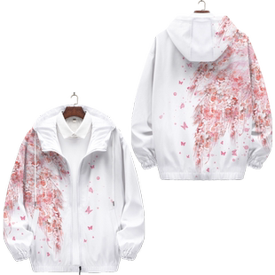 2025新款秋冬季夹克男生连帽开衫上衣高级感翅膀宽松休闲大码外套