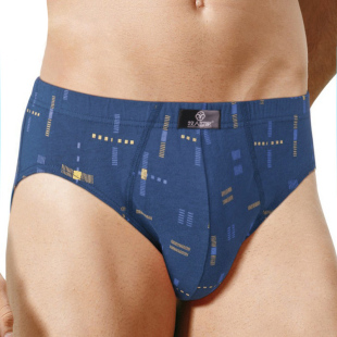 三角内裤男纯棉中腰底裤大码100%全棉透气短裤男盒装印花裤头裤衩