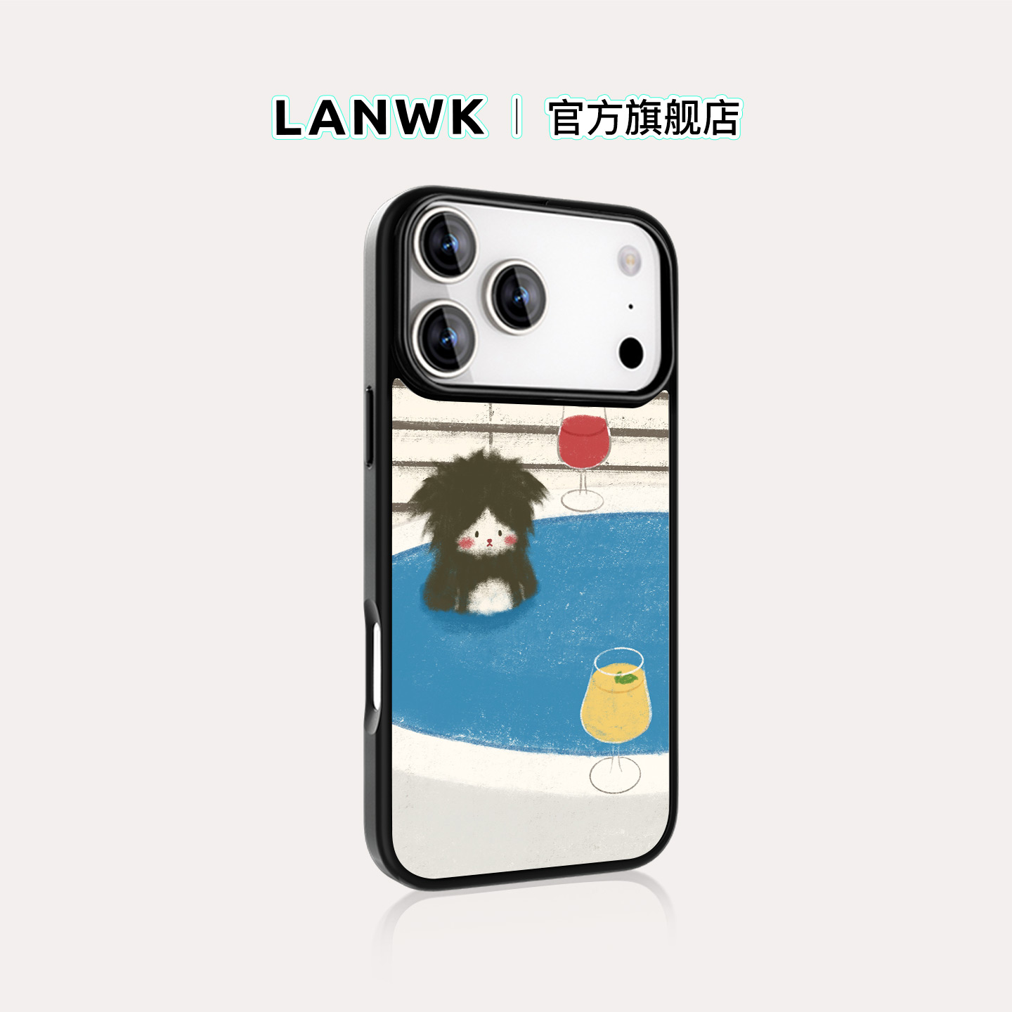 lanwk苹果手机壳原创设计ins风