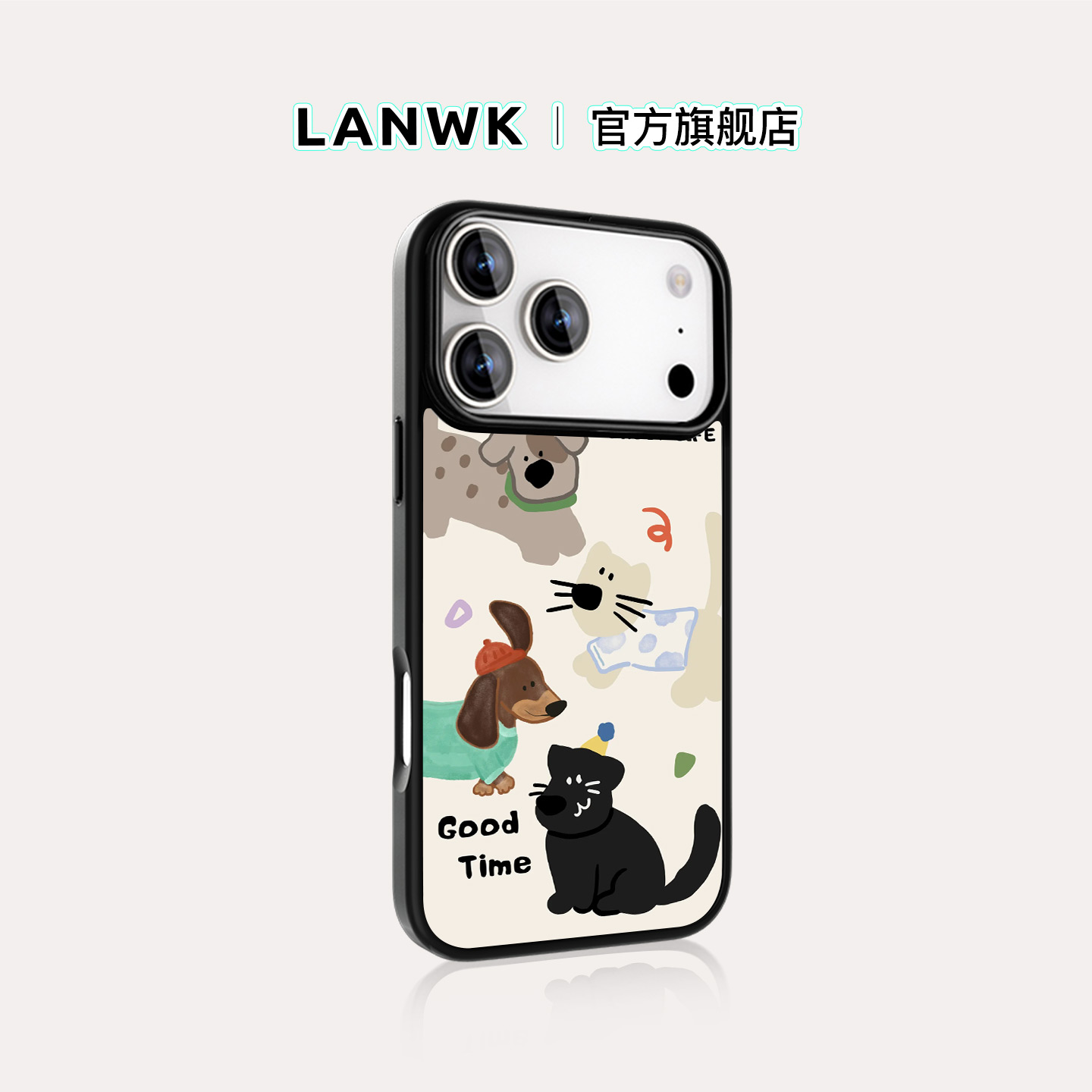 lanwk苹果手机壳原创设计ins风