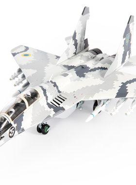 JCWINGS 米格29战斗机 MIG29 乌克兰空军 数码迷彩合金成品模型