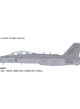 6月 HA5162 EA-18G电子战机 第6中队 RAAF 2025年(2xAIM-9&2xNGJ)