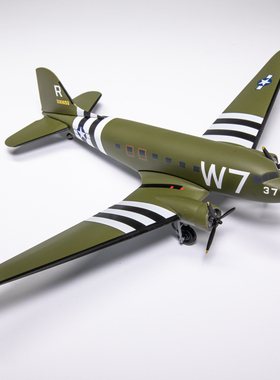 Herpa 612296 1/100 美国空军C-47 C47运输机 已上色简易拼装模型