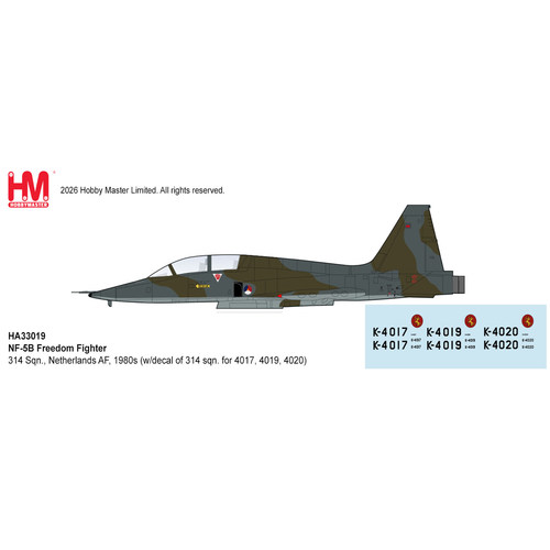 NF-5B自由战士314中队荷兰空军