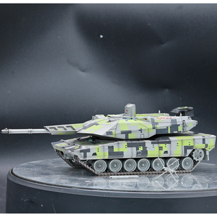 三荣 德国 KF51主战坦克 数码涂装 含巡飞弹 静态成品模型