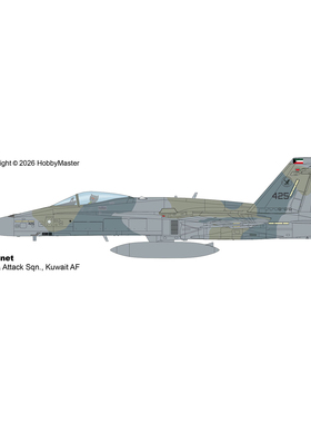 7月 HA3594 F18战斗机 KAF-18C 第9战斗与攻击中队 科威特空军