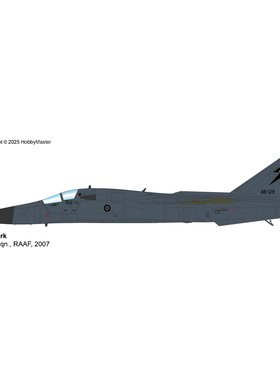 4月 HA3035 澳军 F-111C Aardvark A8-129,第一中队 RAAF,2007年