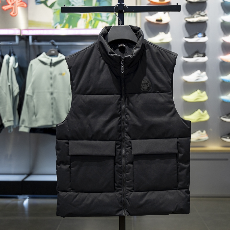 李宁羽绒马甲保暖防泼水