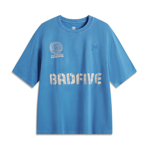 李宁短袖男子反伍T恤宽松透气