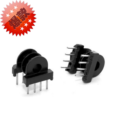 EP10高频变压器双槽骨架 直插卧式4+4针 有配套磁芯销售